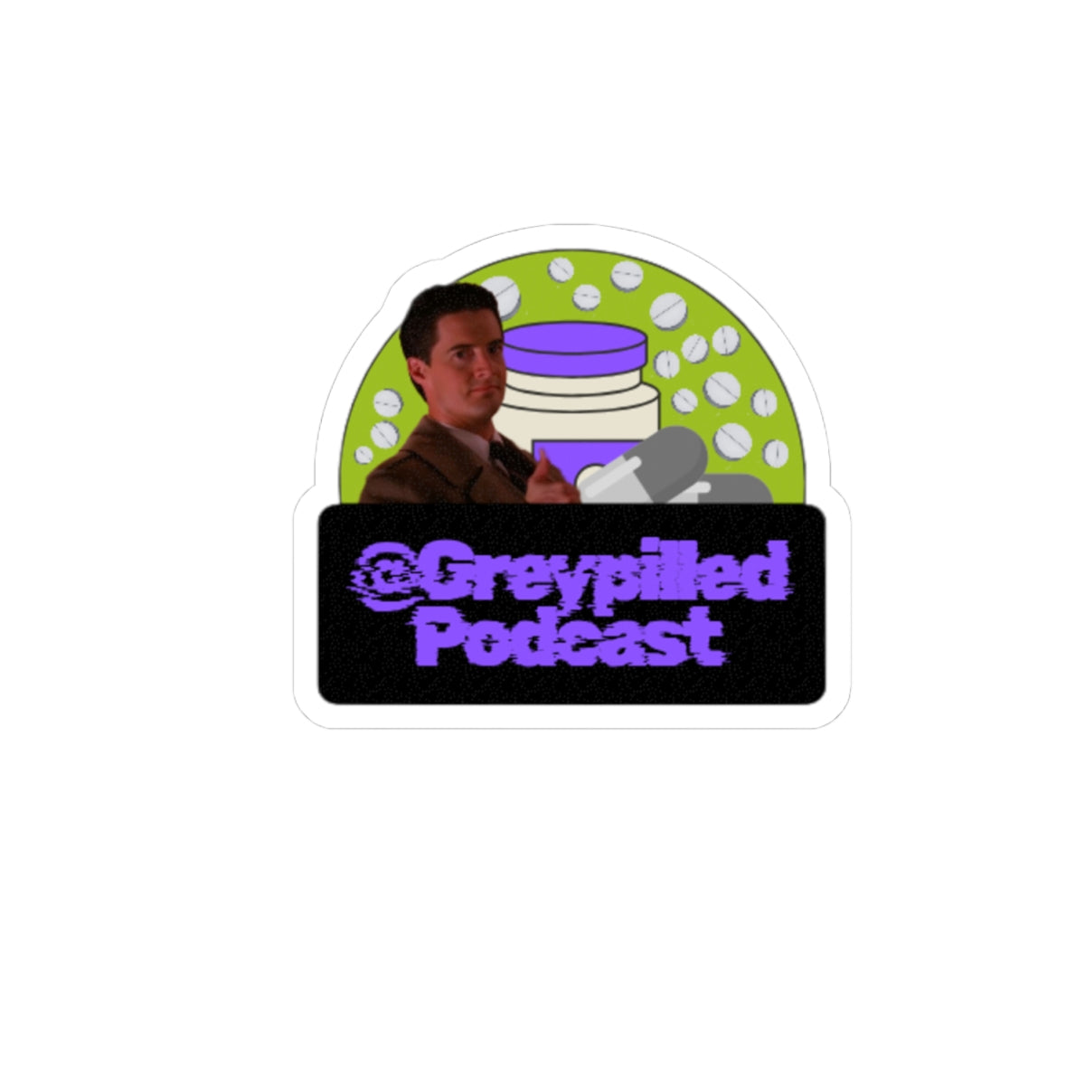 Dale Cooper/Greypilled Sticker